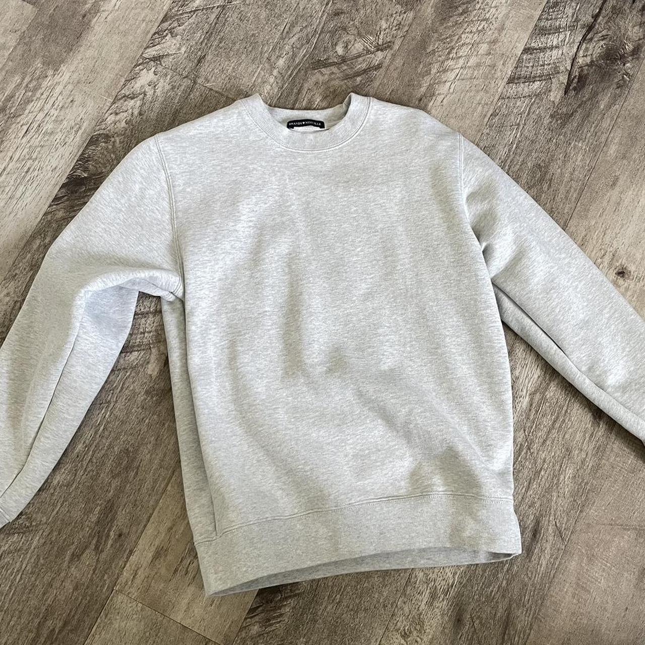 Brandy Melville Women's Grey Sweatshirt Depop