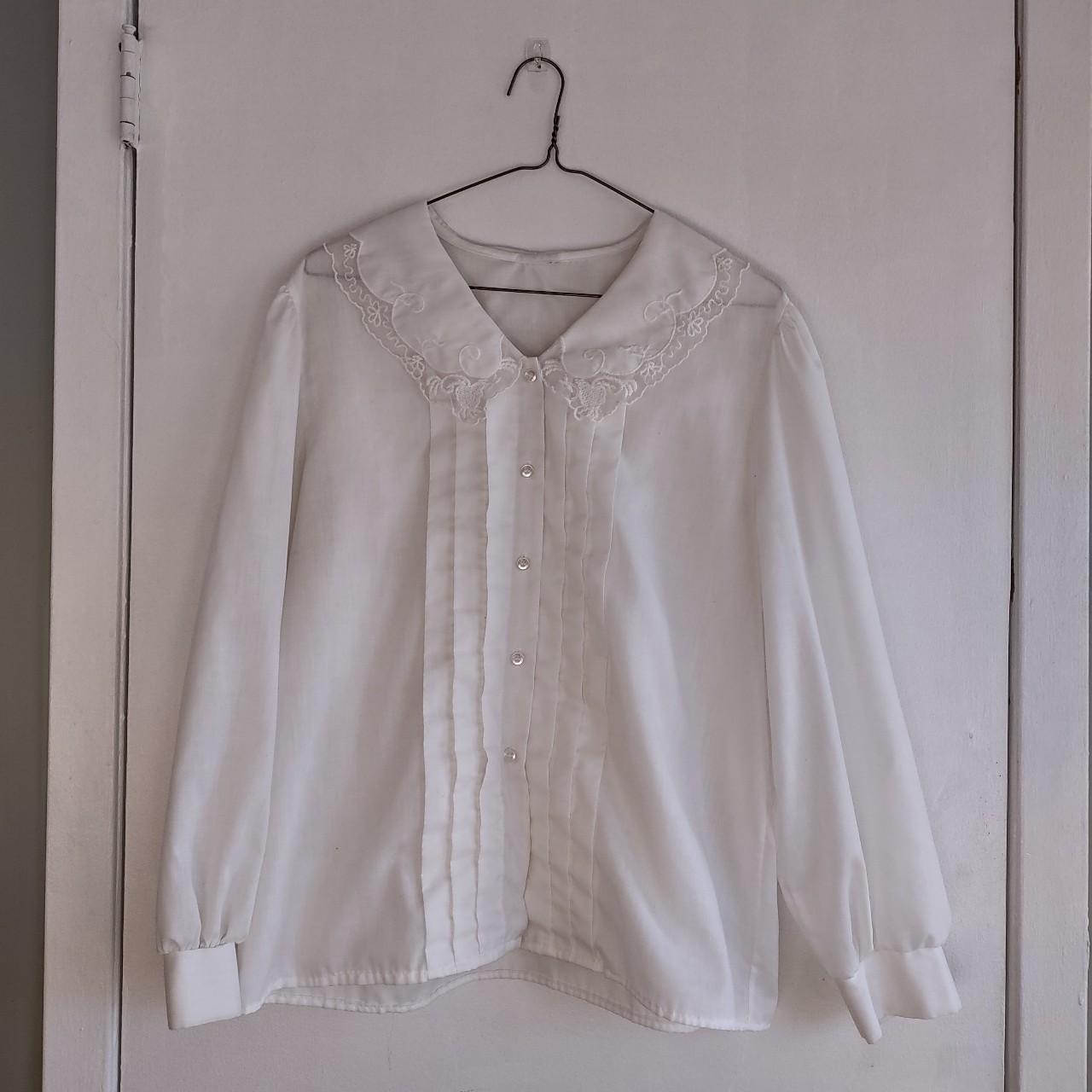 Women's White Blouse | Depop