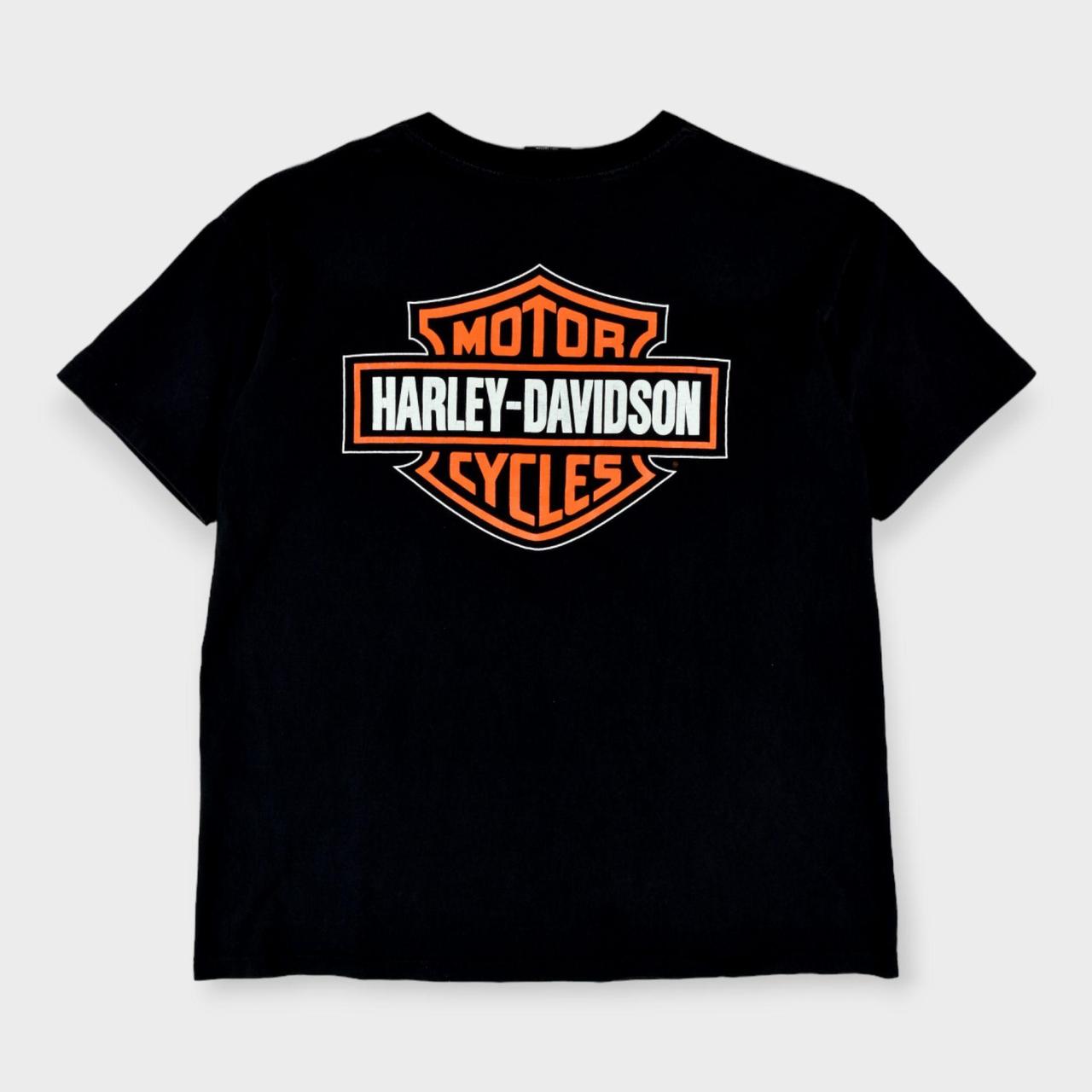 Harley Davidson Men's Black Tshirt Depop