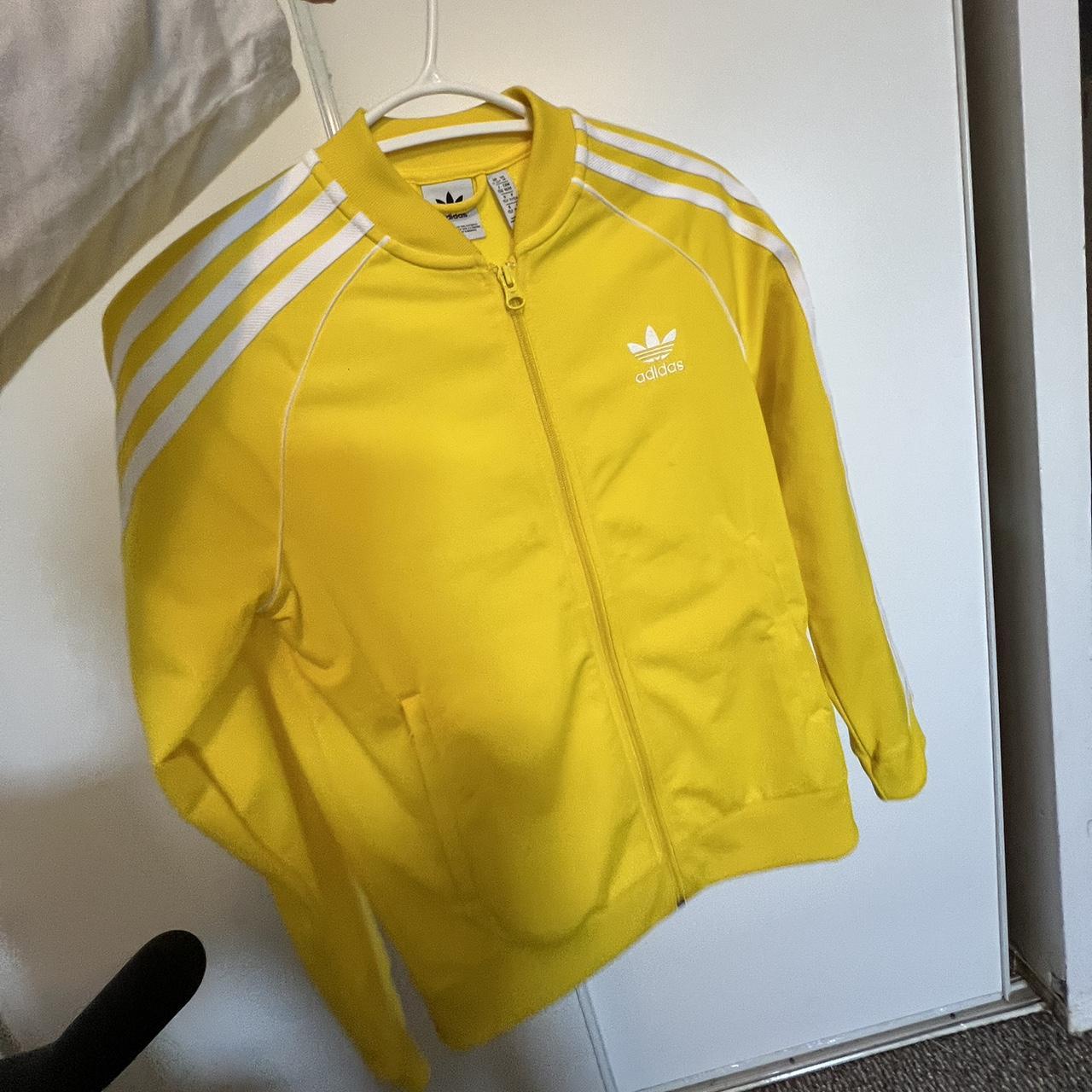 Neon yellow adidas jumper hotsell