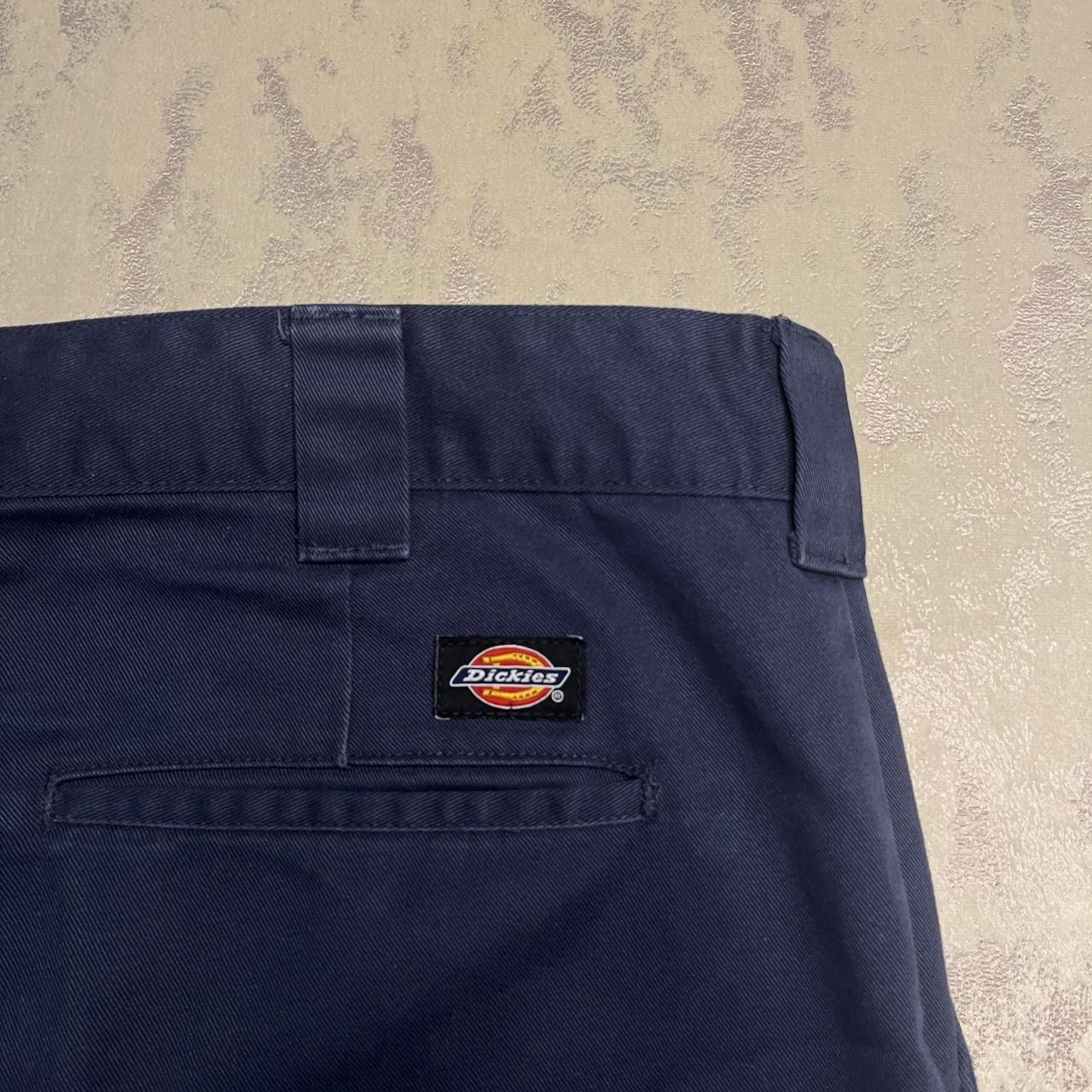 Cut off Dickies Mini Skirt Navy chino material... - Depop