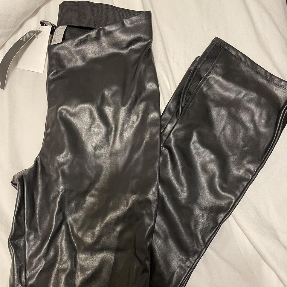 Brand New H&M Flared Leather Leggings , Size 4