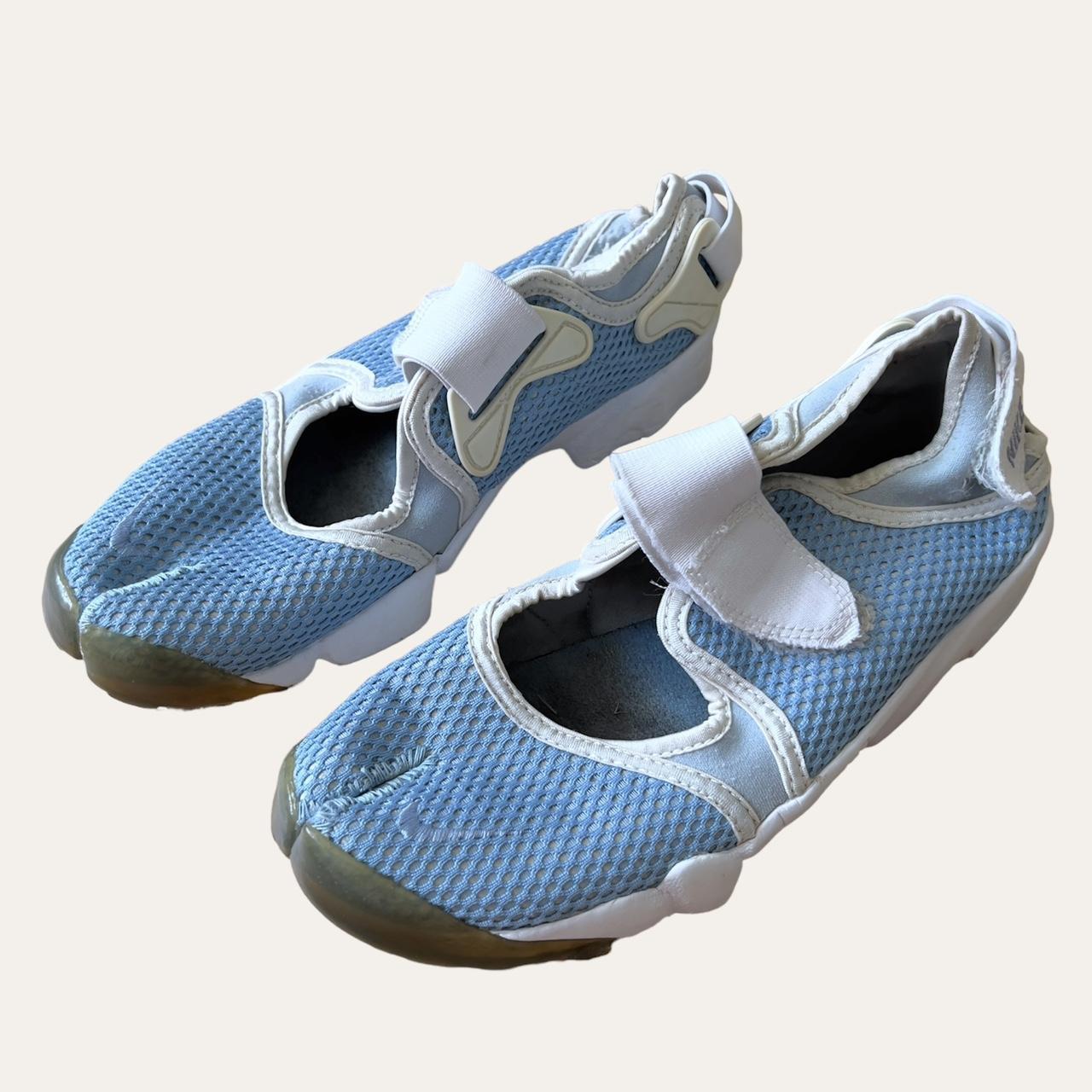 y2k nike air rift split toe tabi trainers in... - Depop