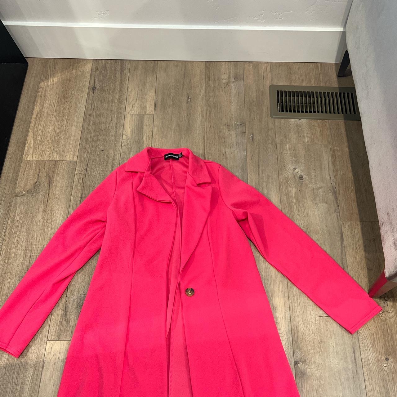 Pink long blazer . Never worn. Fits tight Depop