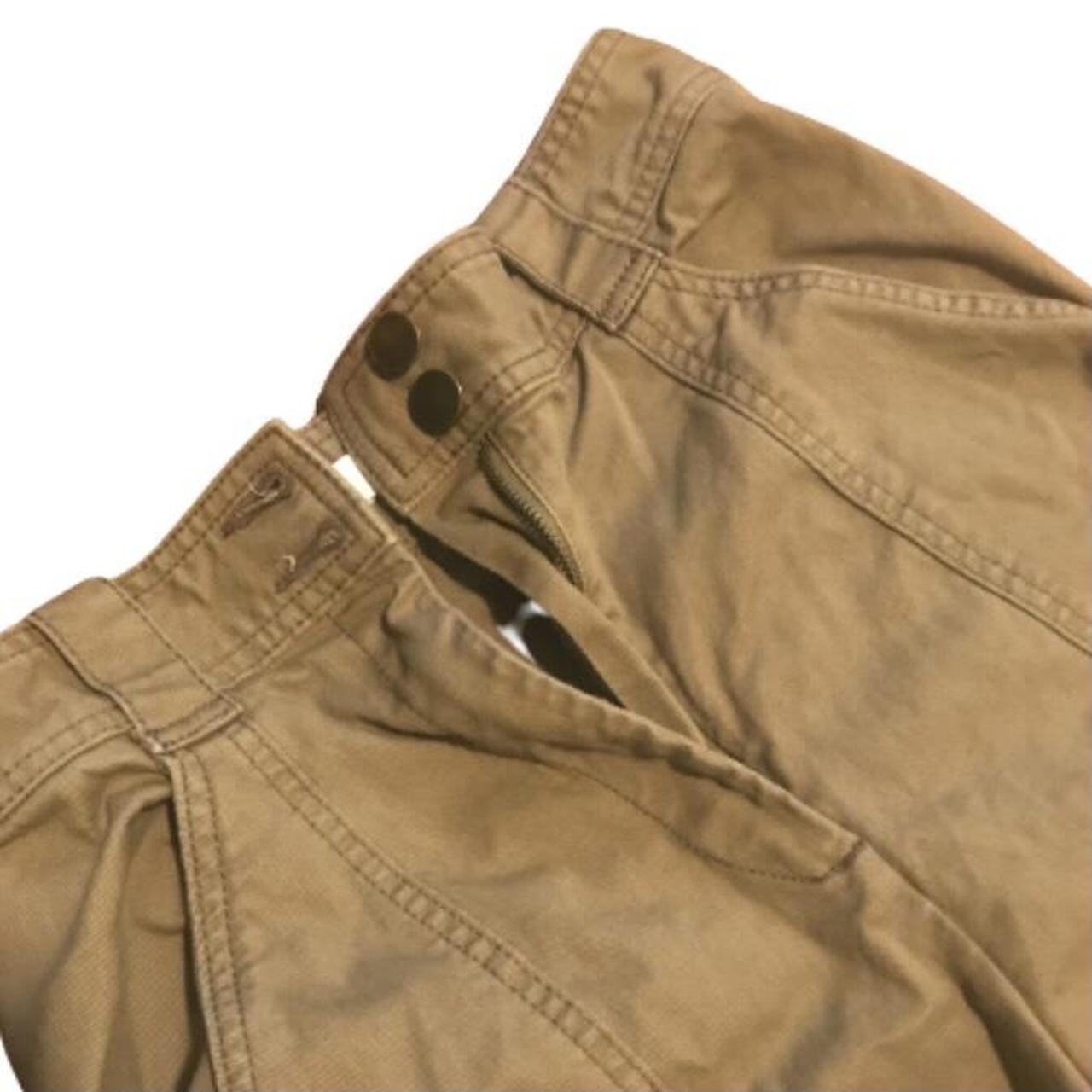 h&m high rise tan cargo pants, fits small-medium
