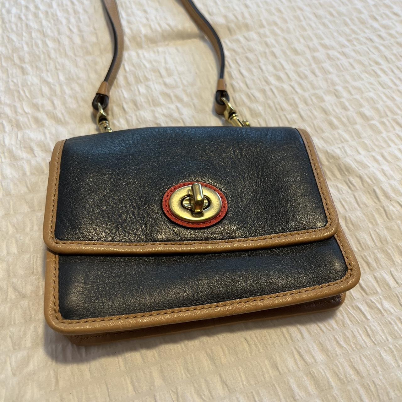 Coach crossbody handbag and small wallet blue