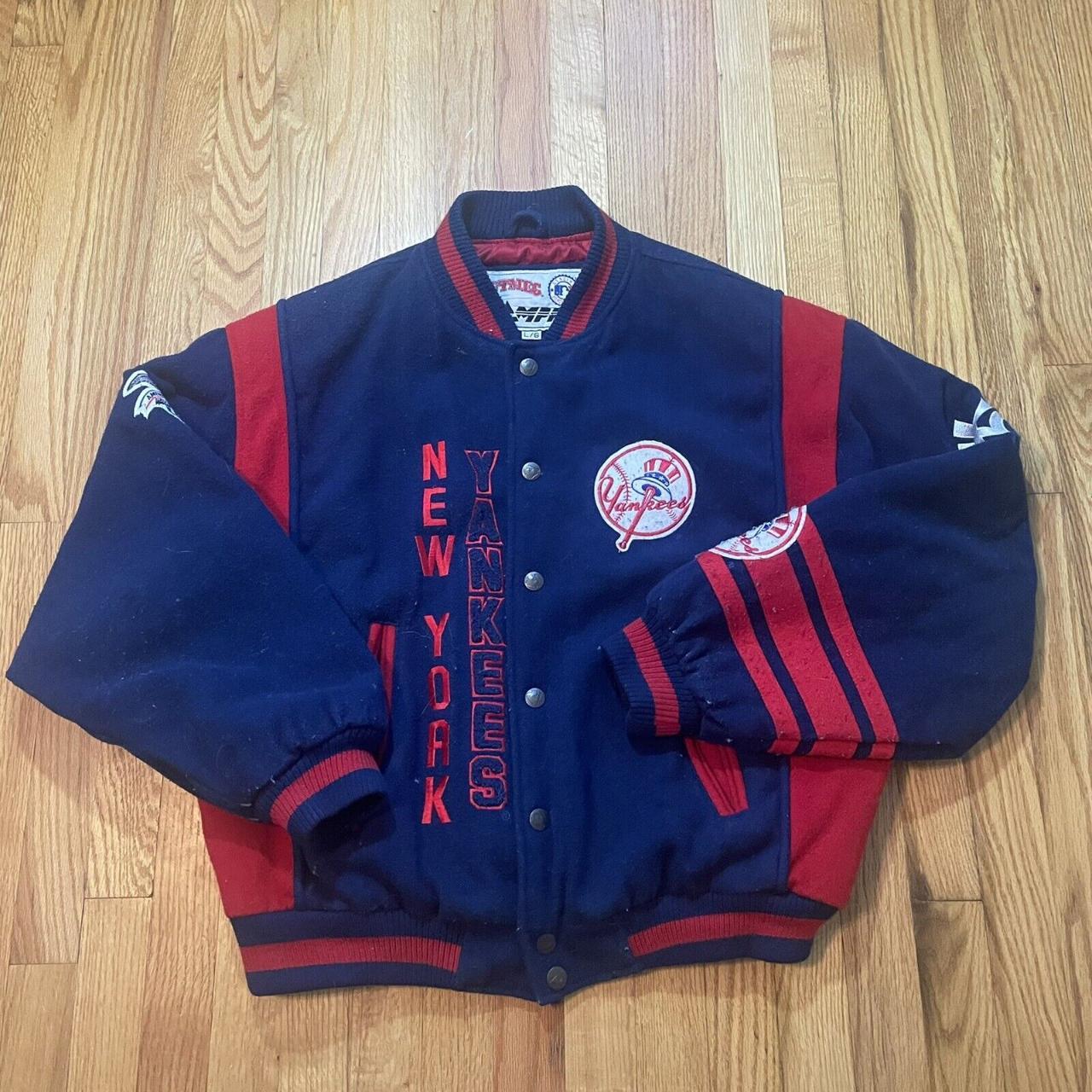 Vintage 90s New York Yankees Bomber Jacket size M - Depop