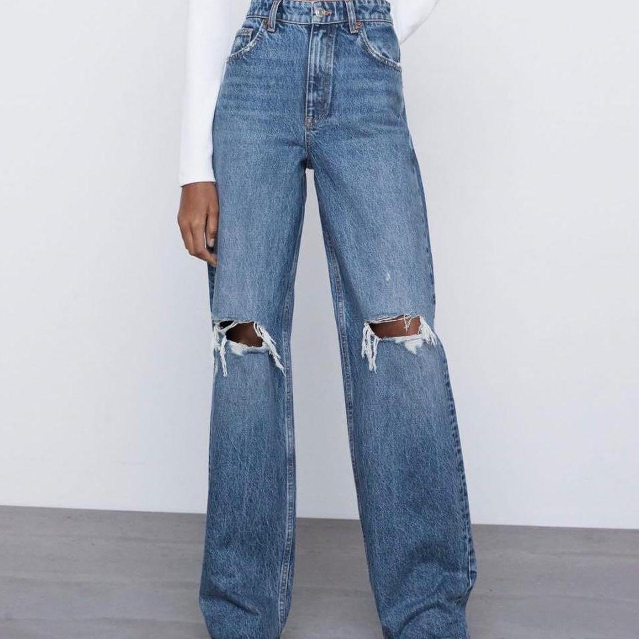 Zara Wide Leg Full length Jeans size US 2 ; fits... Depop