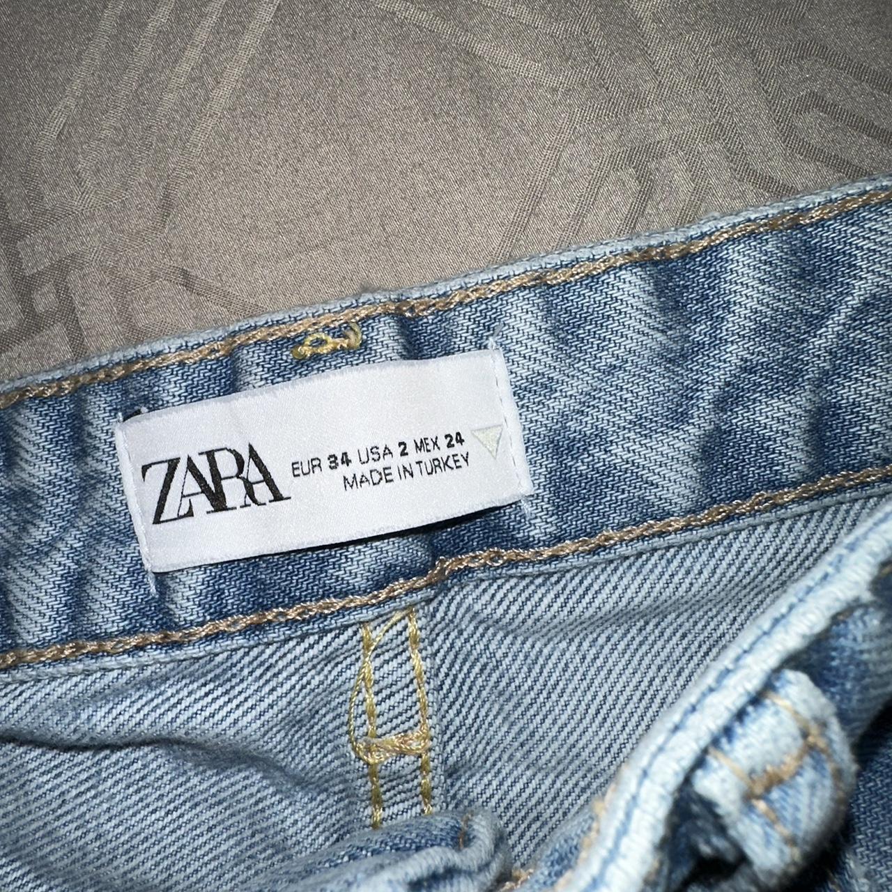 Zara Full Length High Rise Wide Leg Jeans size US... Depop
