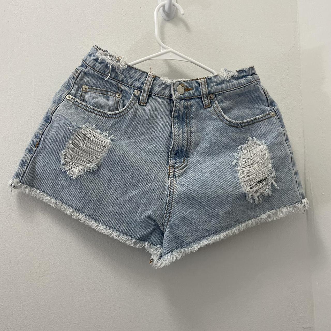 Short on sale damage jeans