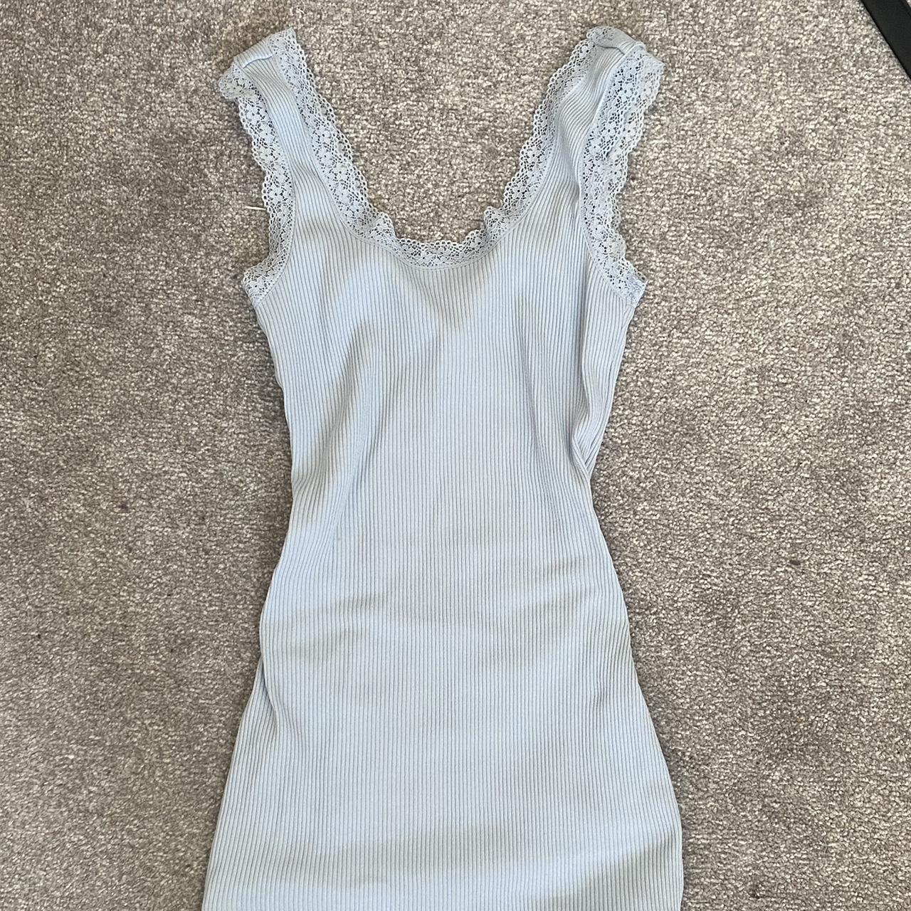H&M Women's Blue Dress Depop