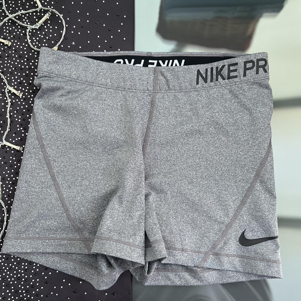 womens grey nike pro shorts