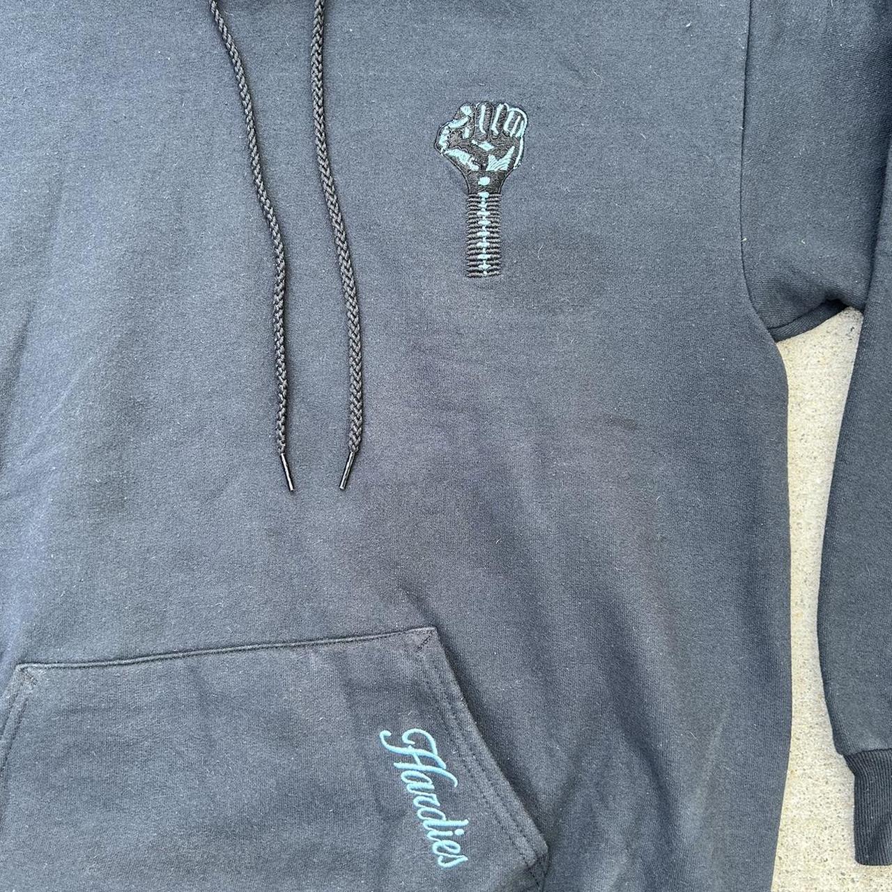 Hardies Hardware Hoodie, Size M, Condition is pictured...