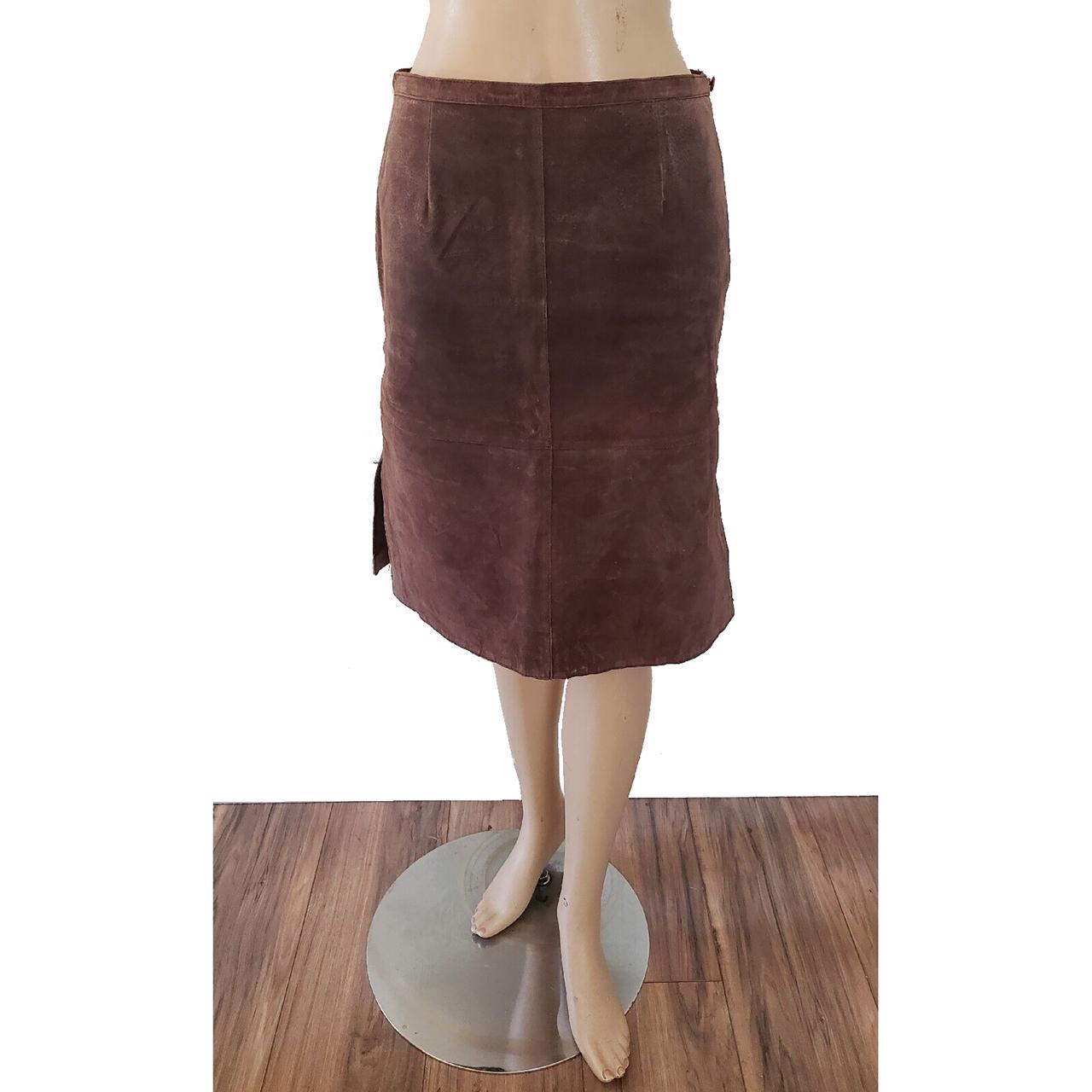 Vintage selling Chocolate Suede Pencil Skirt