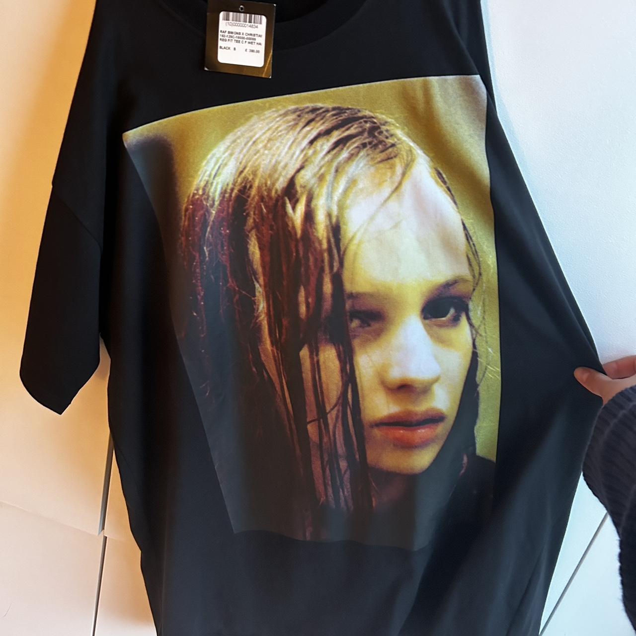 Raf Simons black Christiane F. Wet Hair tshirt.... Depop