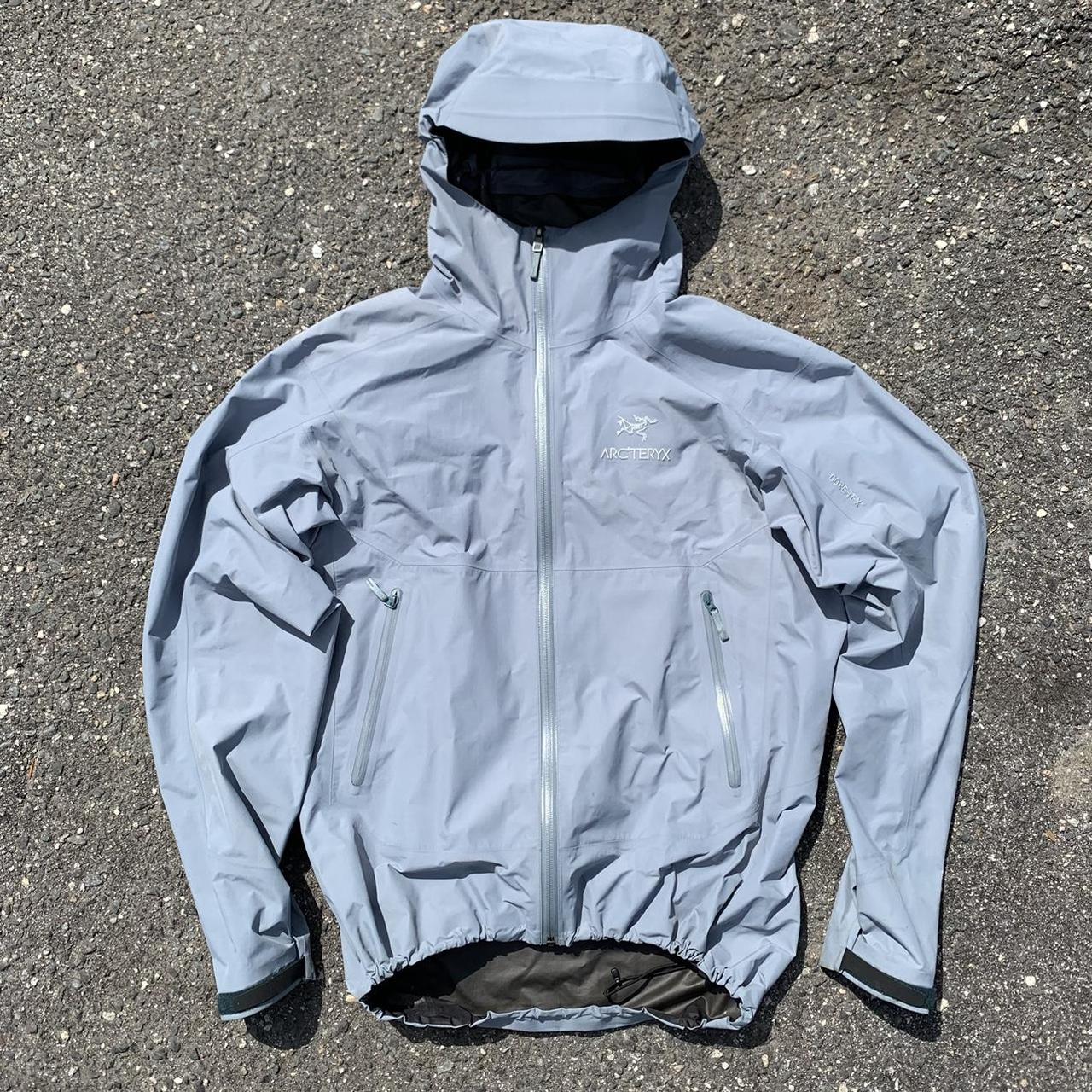 Arc'teryx Men's Blue and Grey Jacket | Depop