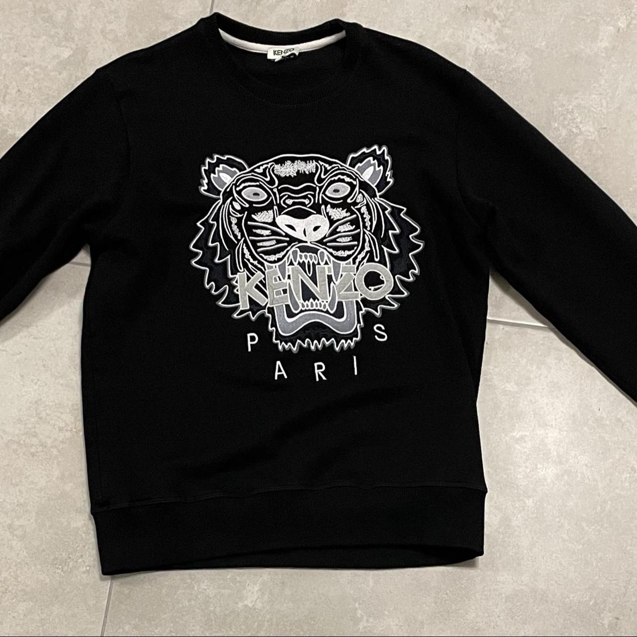 Kenzo black and store white jumper