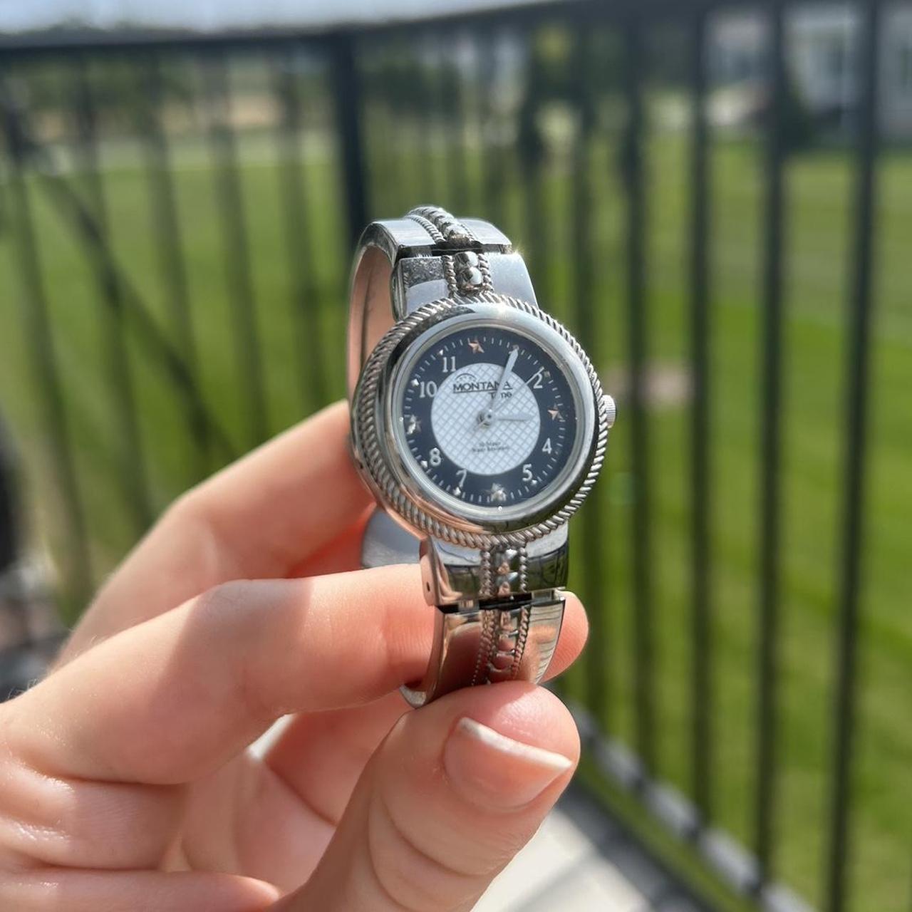 Womens silver clearance cuff watches