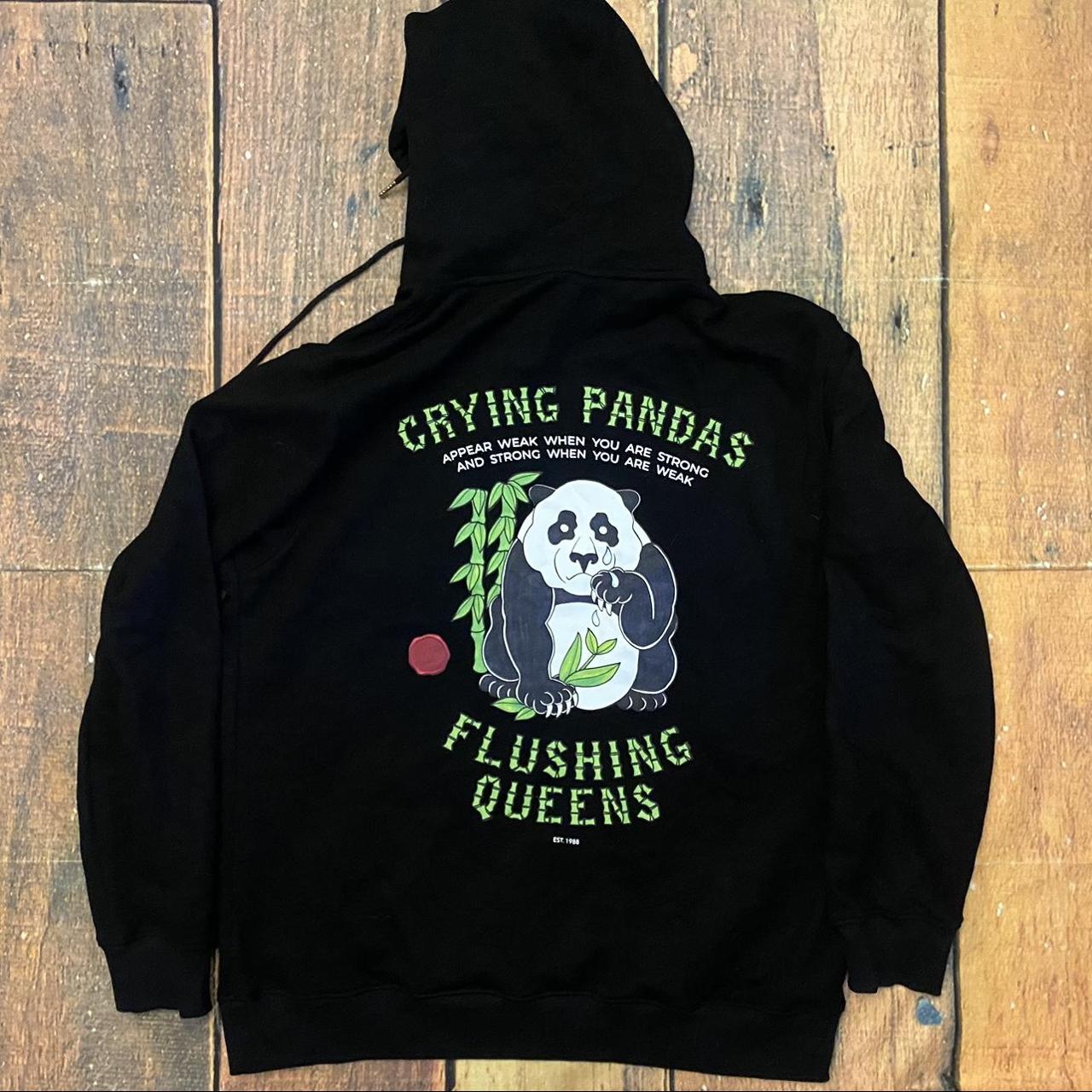 Panda rose hot sale mens hoodie