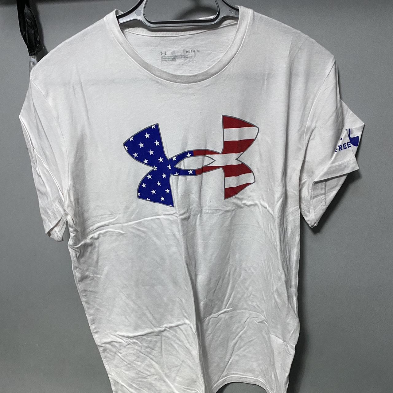 Under armour usa logo tshirt size m gym depop