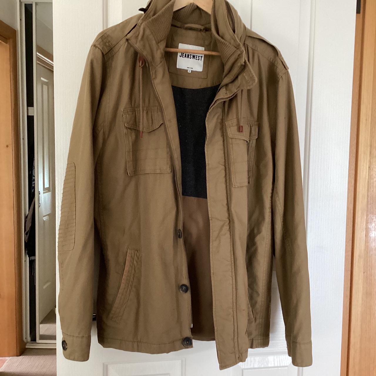 Men's JEANS WEST jacket fold up hood in collar Depop