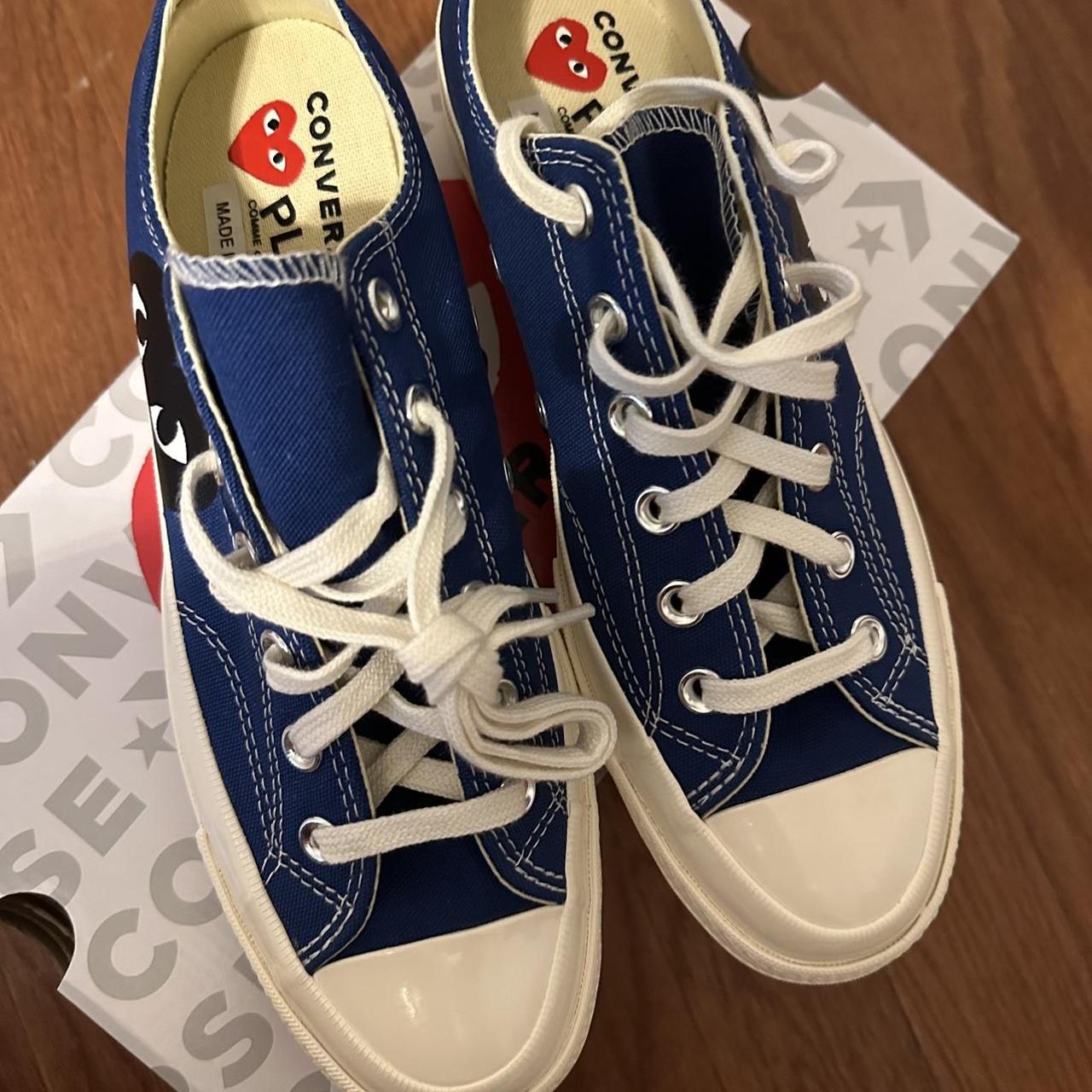 Converse Men's Blue Trainers | Depop