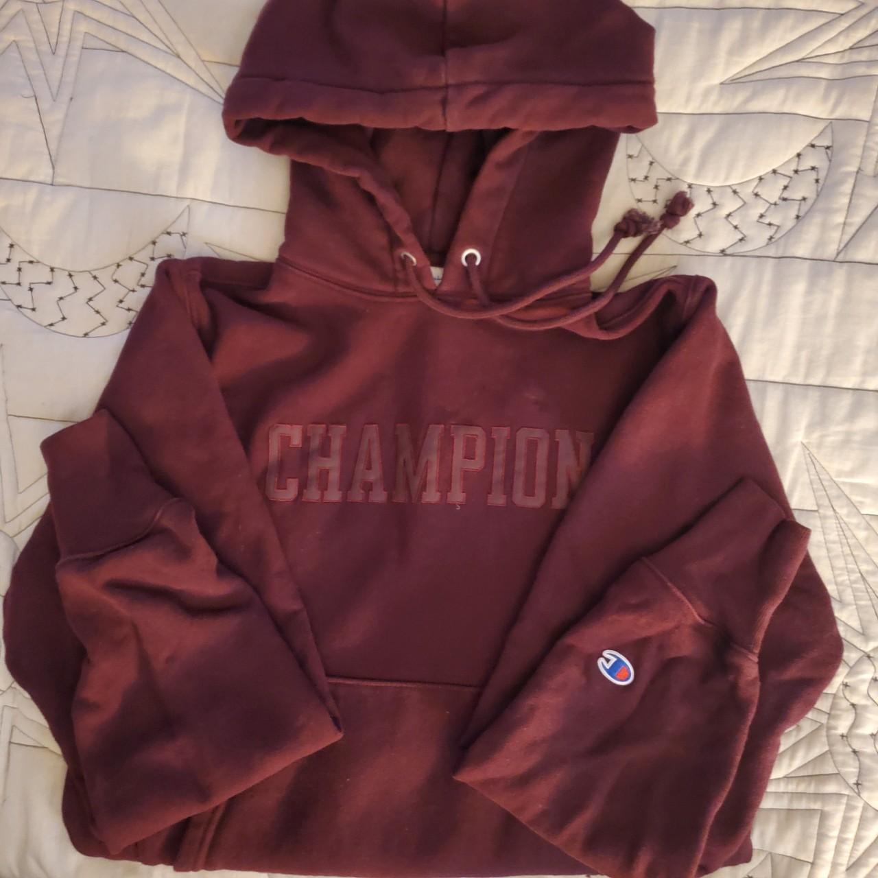 Champion hoodie women's burgundy sale