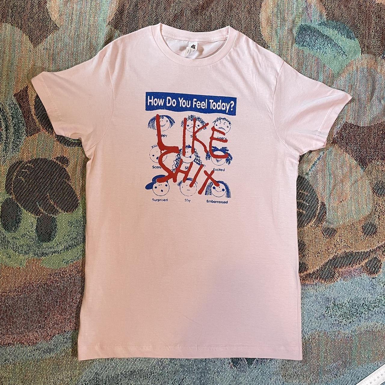 “How Do You Feel Today?” 1/1 upcycled pink slogan... - Depop