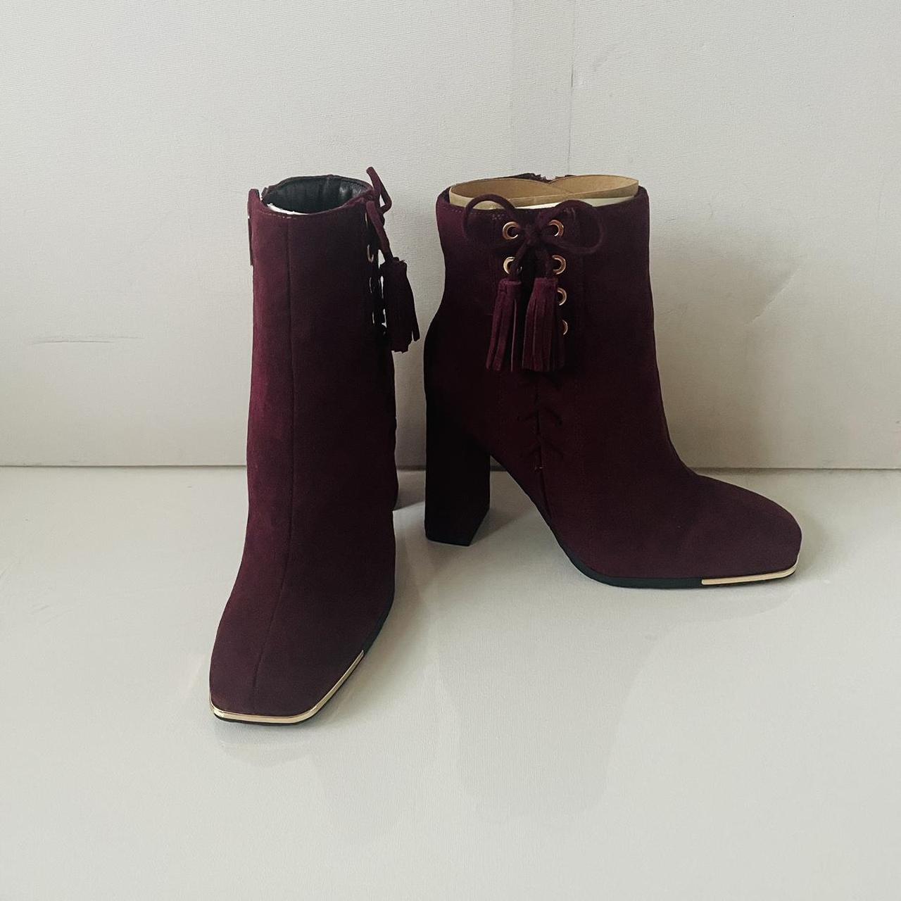 River island sale burgundy boots