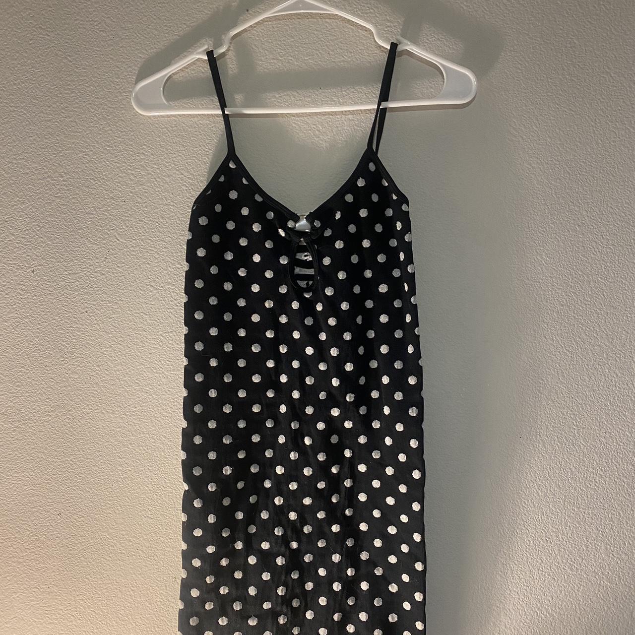 polka dot maxi dress zara