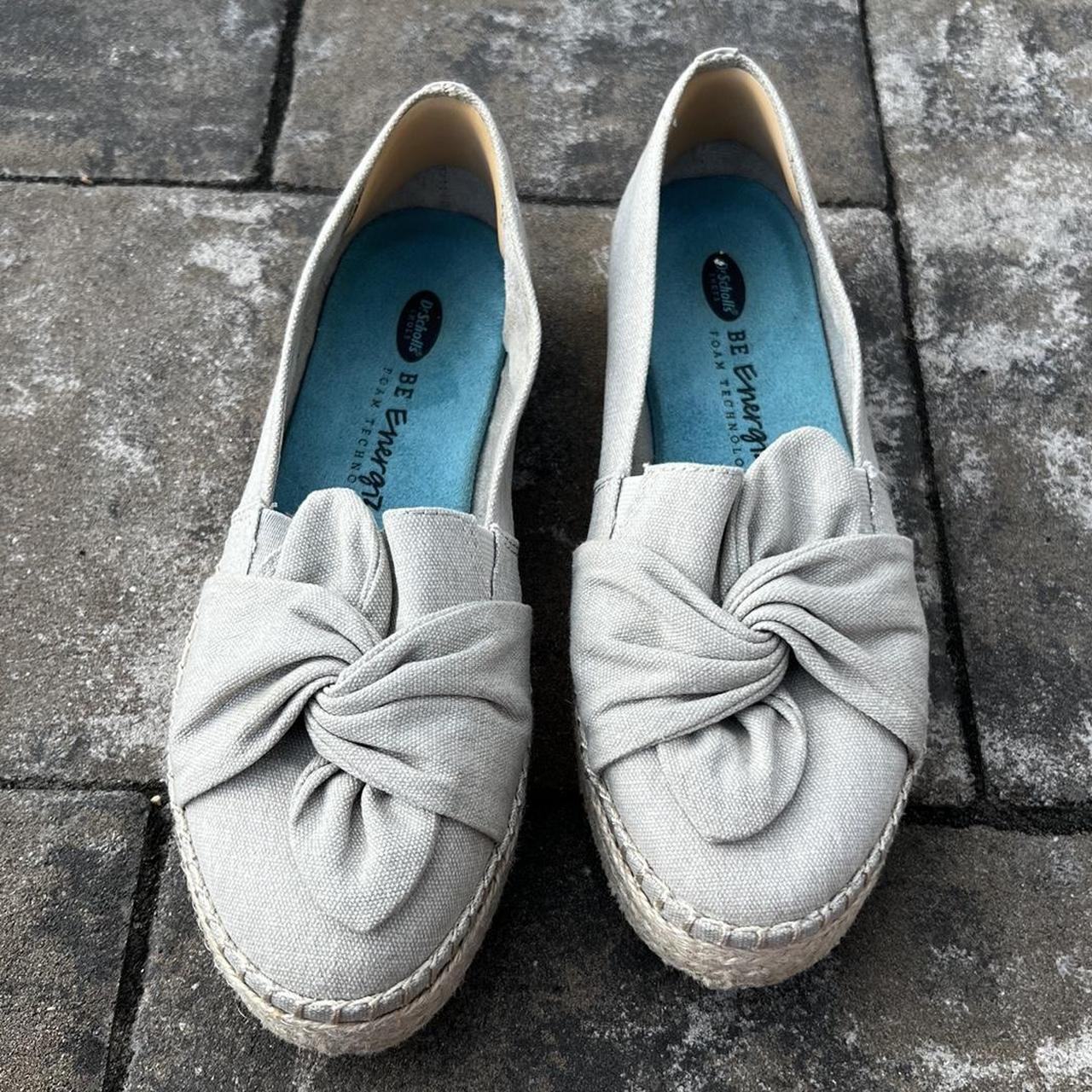 Women's Grey and Tan Espadrilles Depop