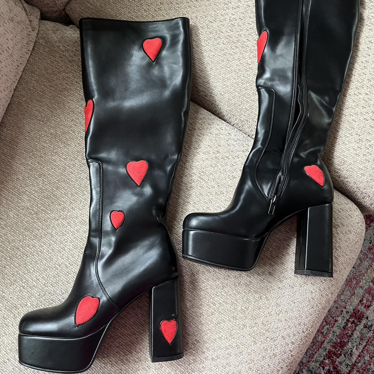 OPEN TO OFFERS ️🖤 LAMODA DOLLSKILL heart platform... Depop
