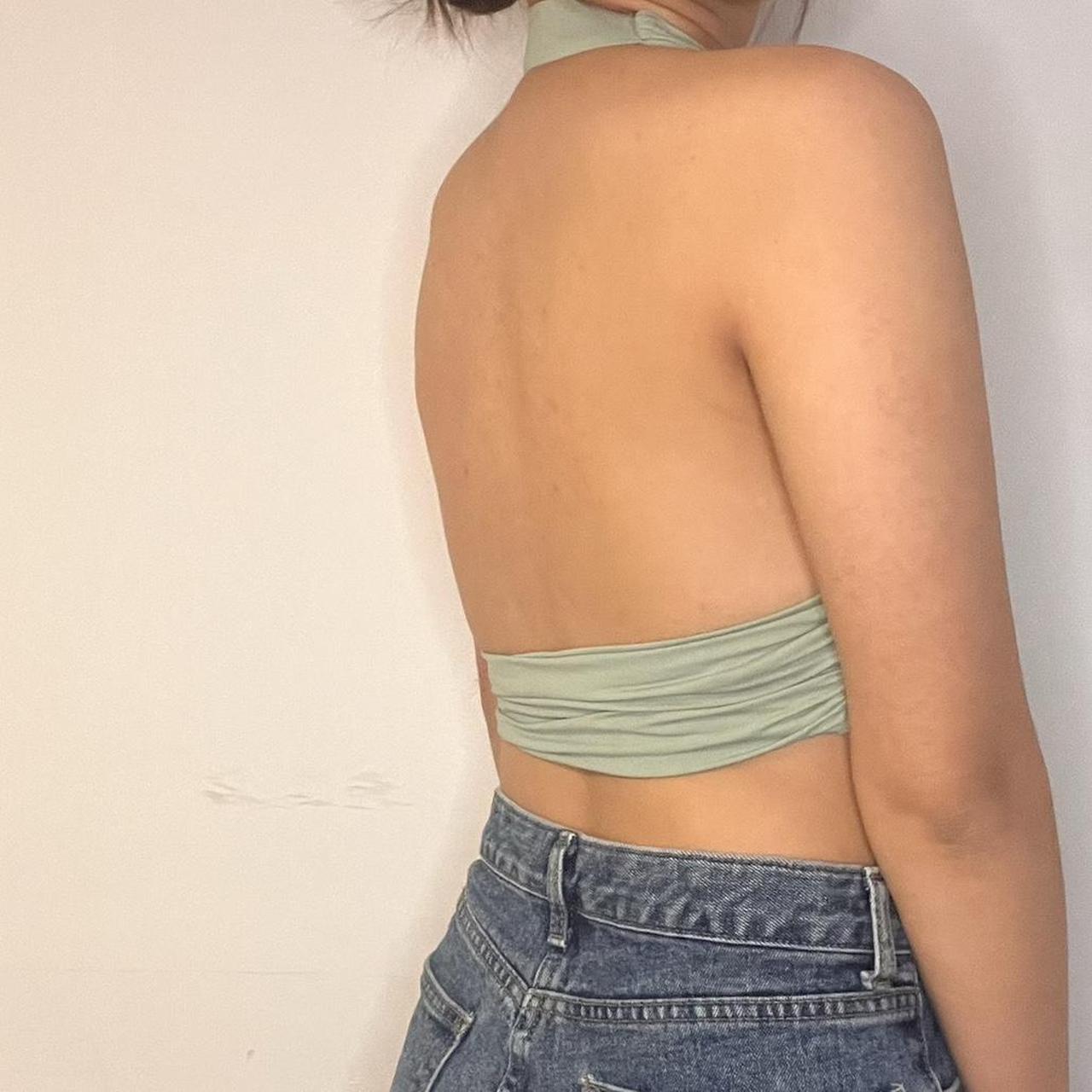 Sage Green Halter Crop Top From Edikted “bau Halter Depop