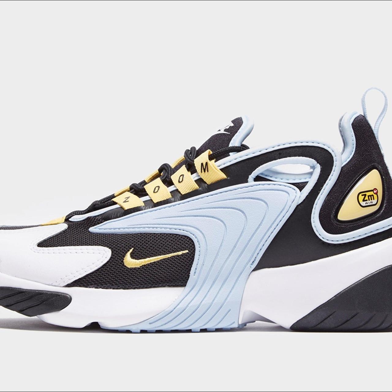 Nike zoom 2k black and yellow hotsell