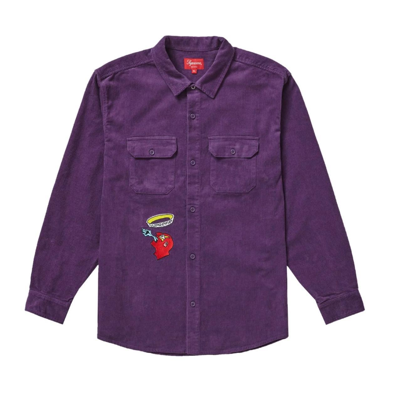 Supreme Gonz Purple Corduroy Work Shirt FW21 Brand... - Depop