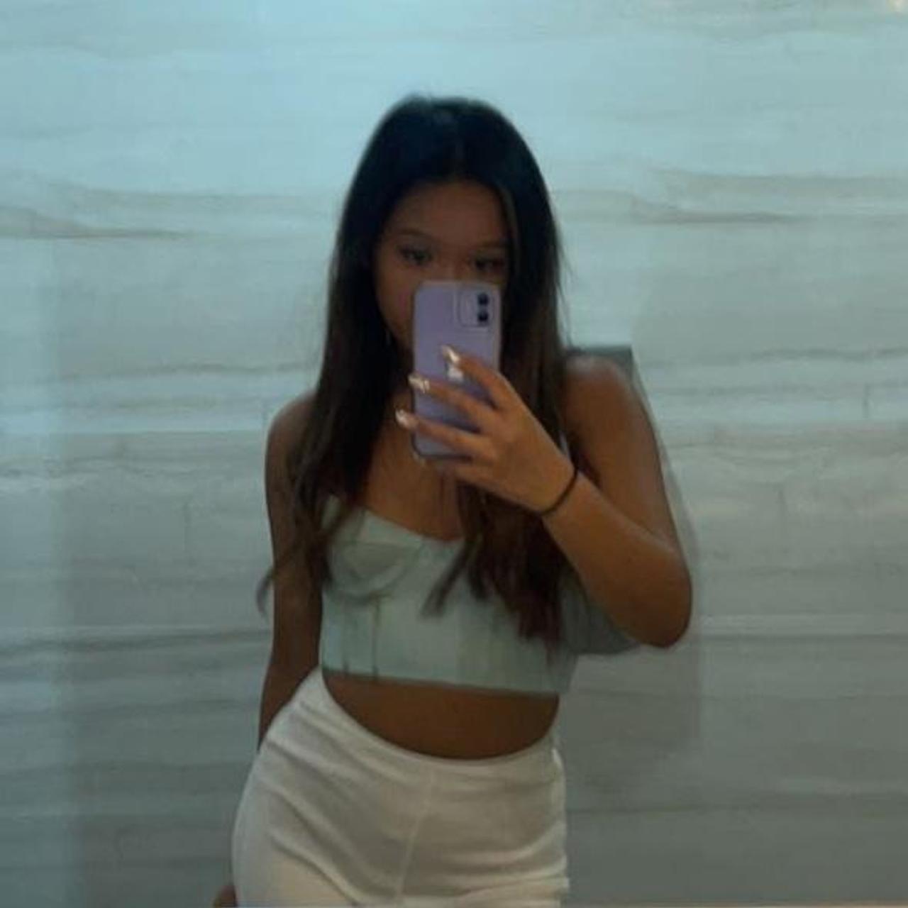 Oh Polly Women's Blue Corset Depop