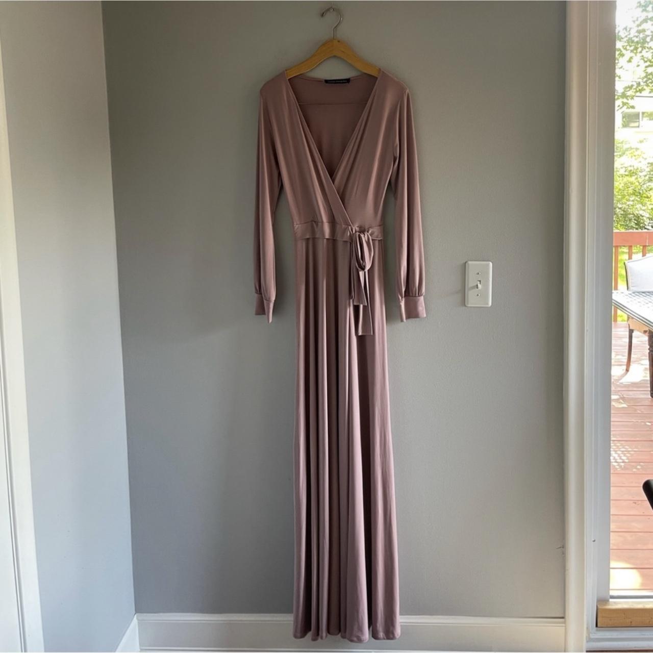 Naked Wardrobe Stretch Jersey Long Sleeve Maxi Wrap... - Depop