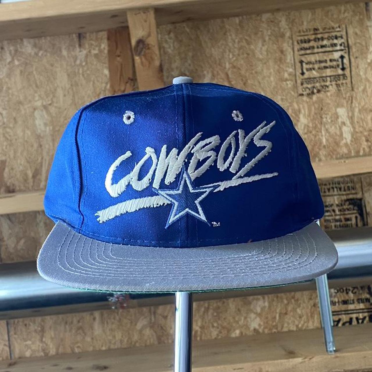 90's Dallas Cowboys Logo Athletic Splash NFL Snapback Hat – Rare VNTG