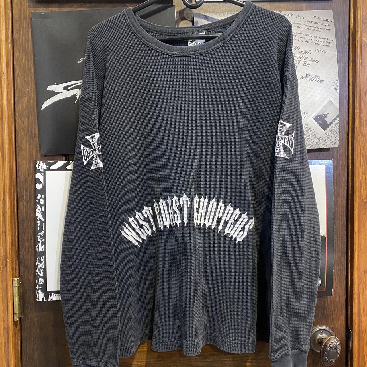 90s West Coast Choppers Longsleeve Thermal... - Depop