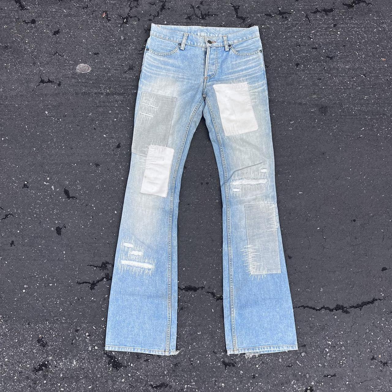 Hysteric glamour typewriter/sex flared jeans 🔴 need | Depop