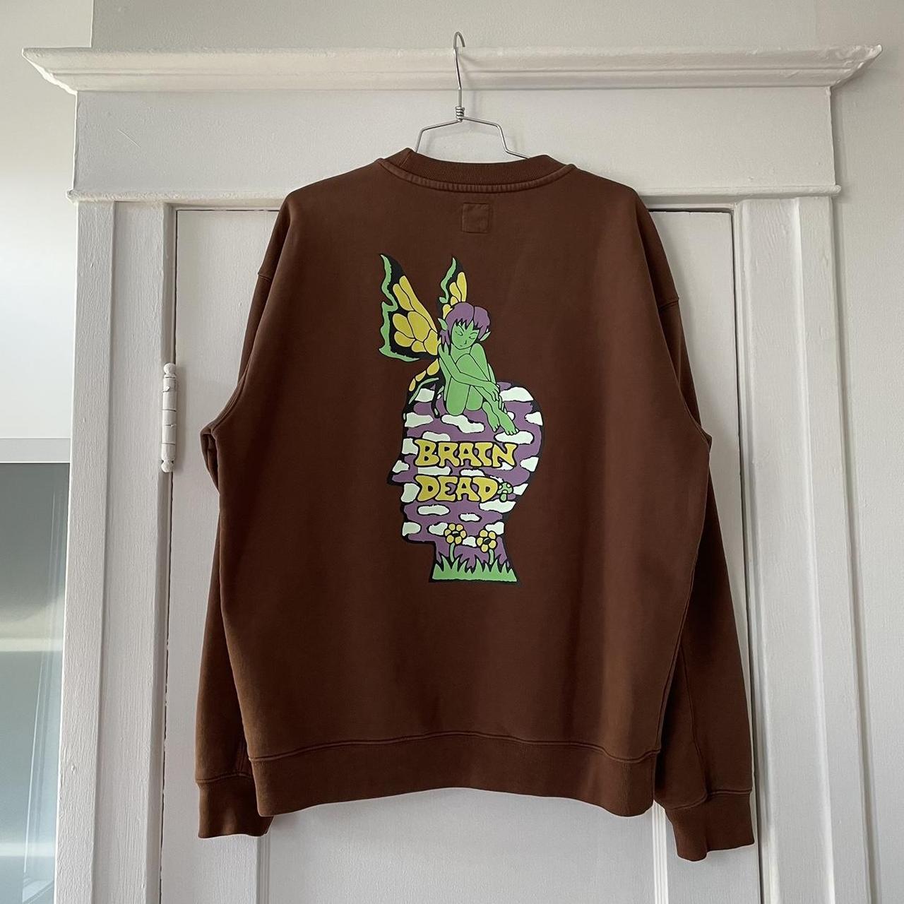 Brain Dead Mushroom House Brown Crewneck Like new! | Depop