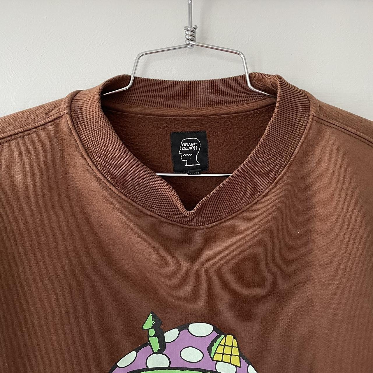 Brain Dead Mushroom House Brown Crewneck Like new! | Depop