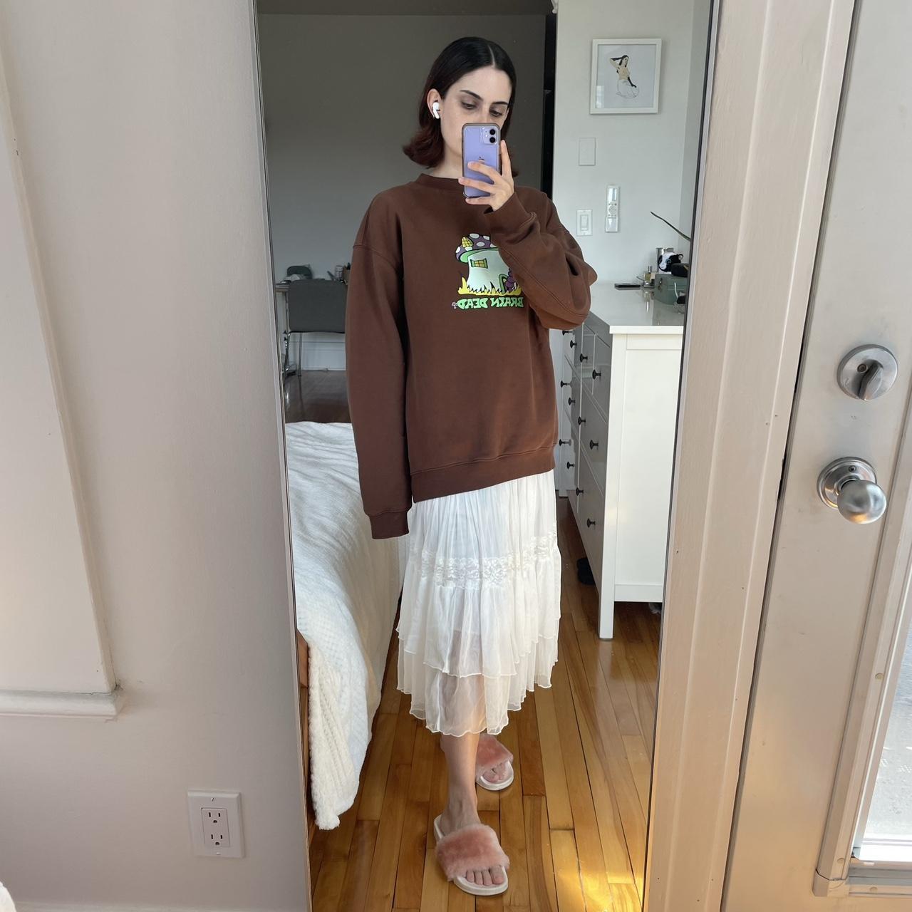 Brain Dead Mushroom House Brown Crewneck Like new! | Depop