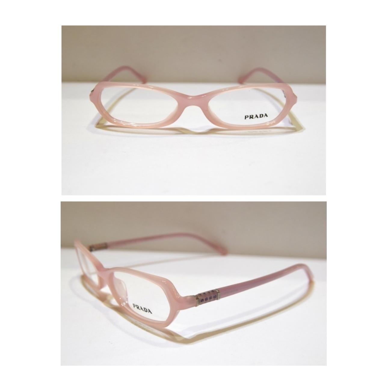 prada pink tortoise shell glasses