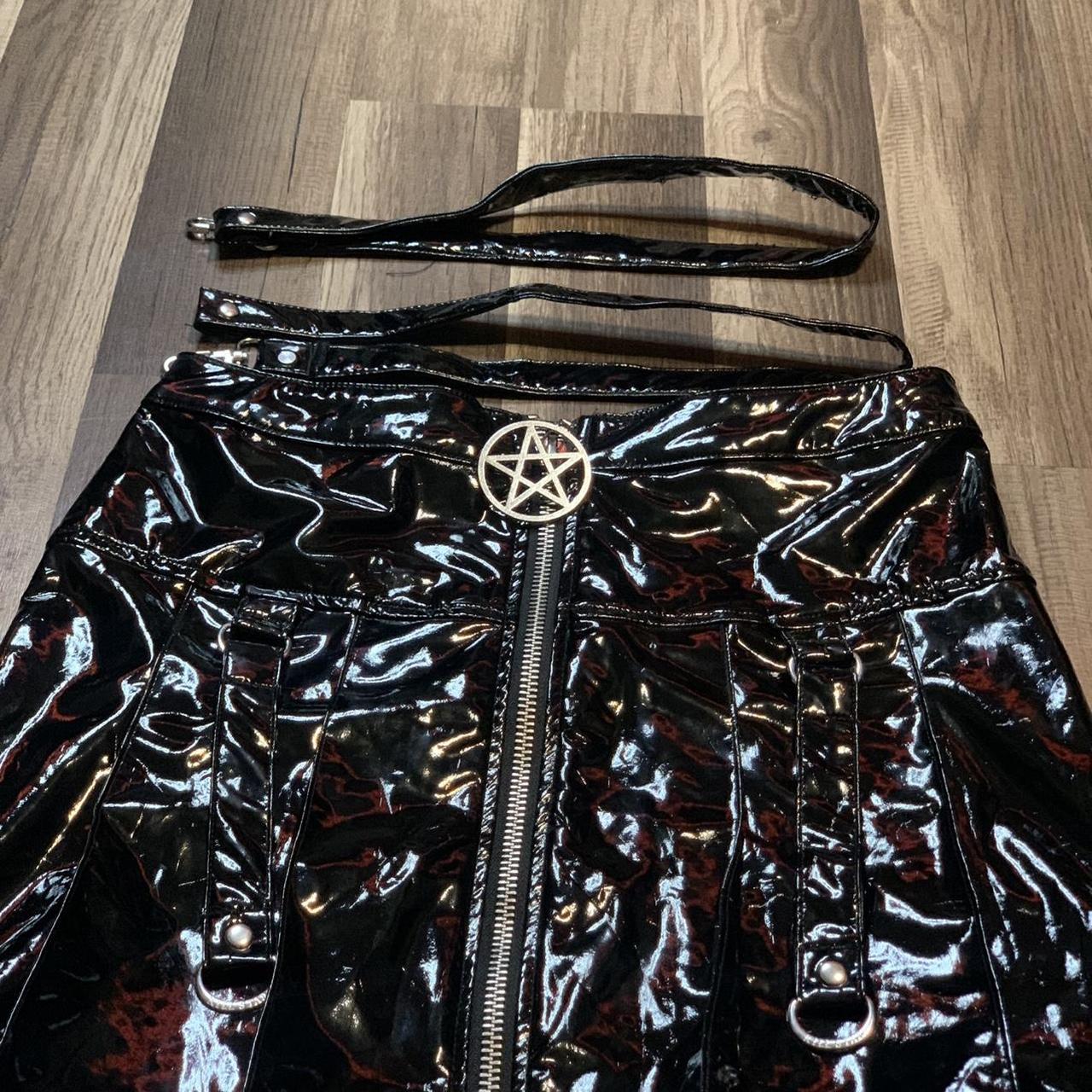 Furious Gloss Pleated Skirt Resurrect From Depop 8816