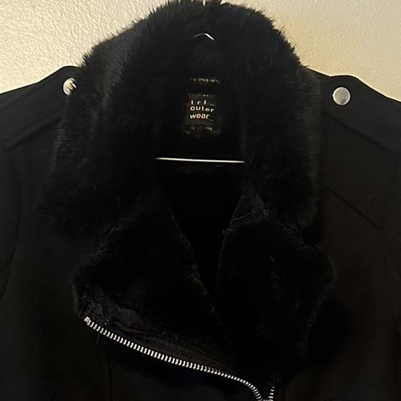 Zara suede faux fur jacket #coat #jacket #wool #fur... - Depop