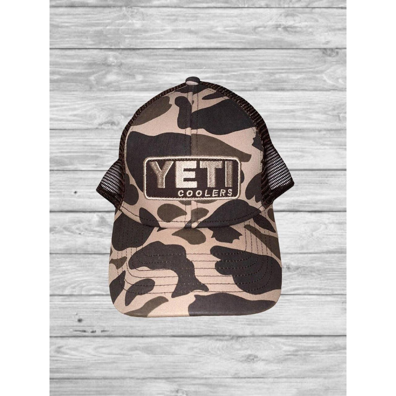 Yeti Coolers Trucker Camo Hat Mesh Snapback... Depop