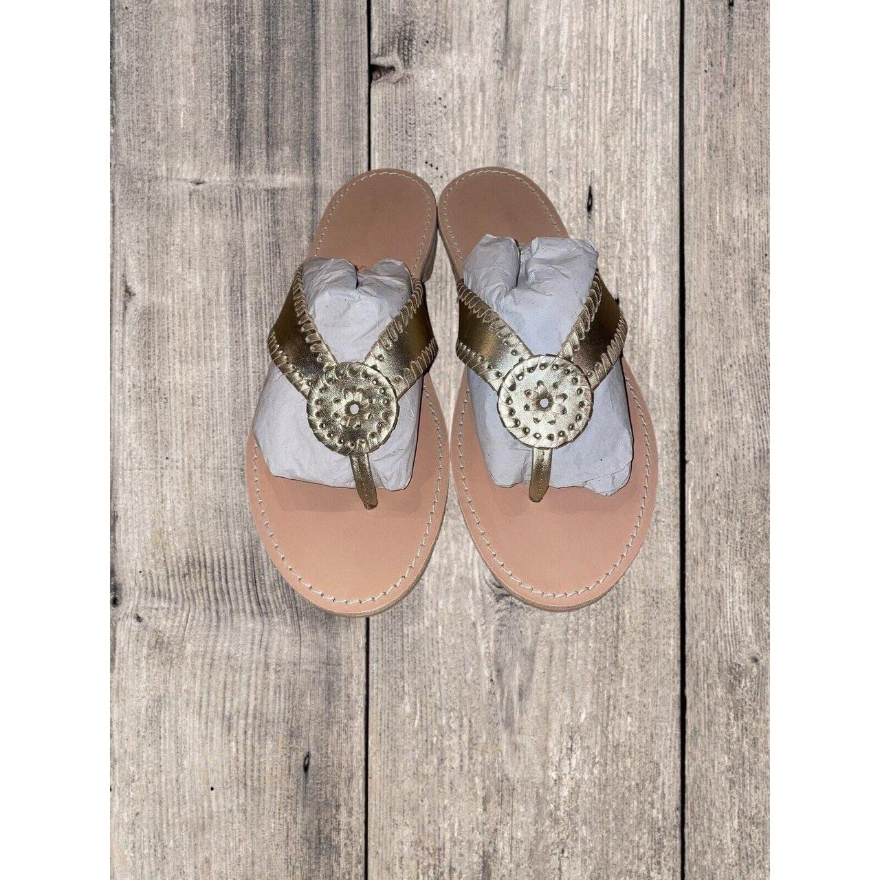 Jack rogers sale gold sandals