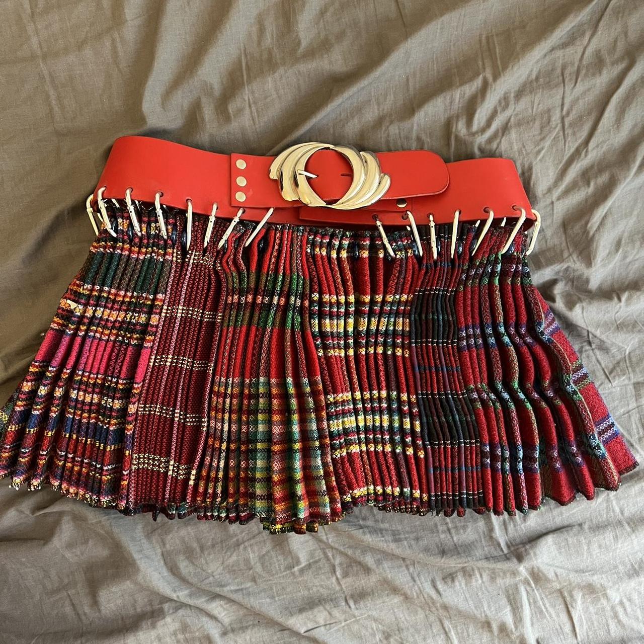 Pink & Purple Connie Carabiner Miniskirt by Chopova Lowena