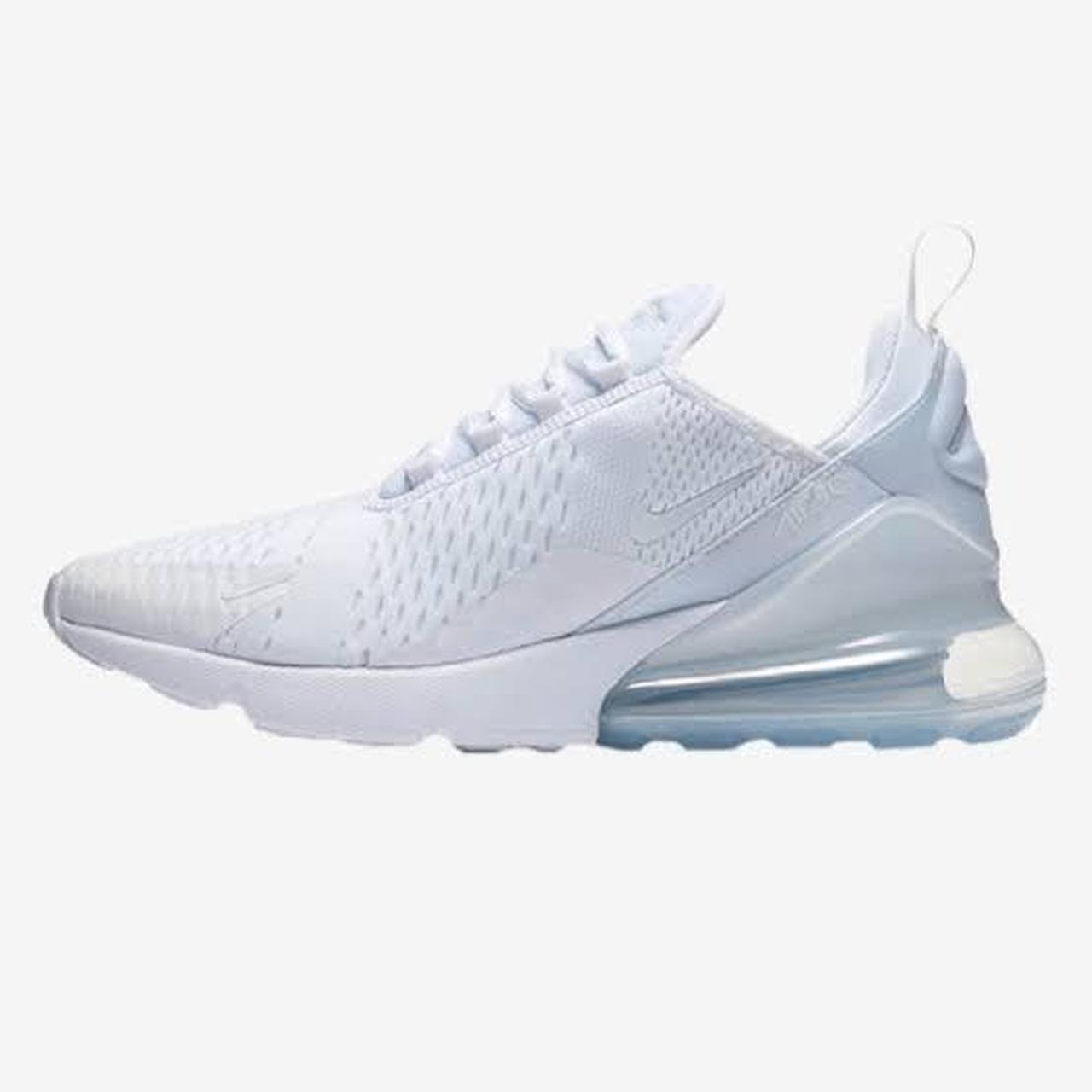 Nike 270 All White Grades School (GS) Youth. Size:... - Depop